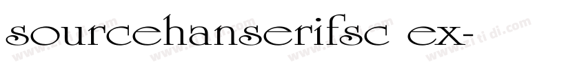 sourcehanserifsc ex字体转换